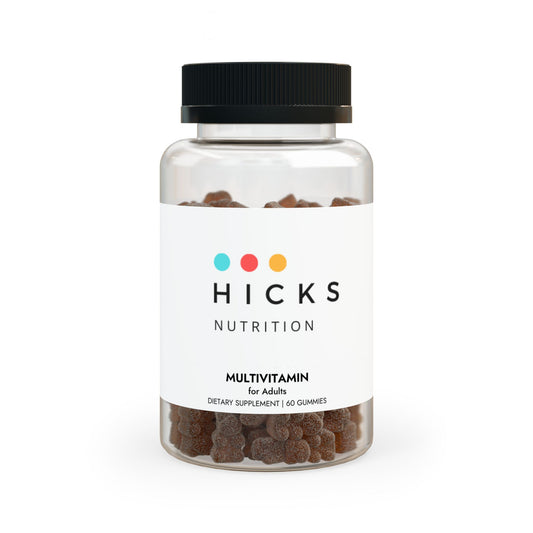 Hicks Nutrition Multivitamin Gummies for Adults | Energy, Immunity, and Daily Health Support